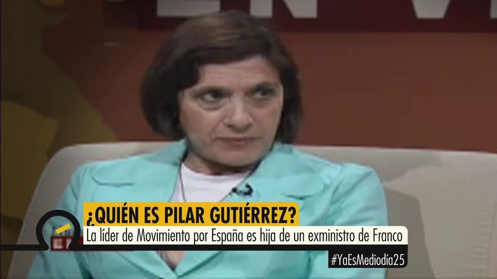 El pasado televisivo de Pilar Gutiérrez, la defensora de que no se exhumen los restos de Franco