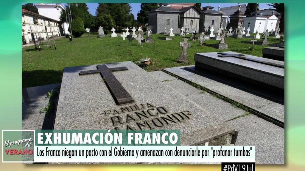 Los  Franco podrían denunciar al Gobierno por profanación de tumbas