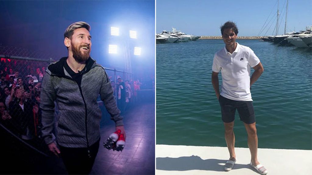 Leo Messi y Rafa Nadal, juntos en un conocido restaurante de Ibiza