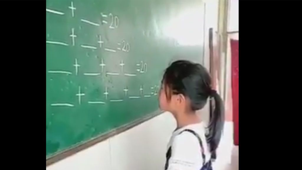 La creativa respuesta de esta niña a un problema matemático
