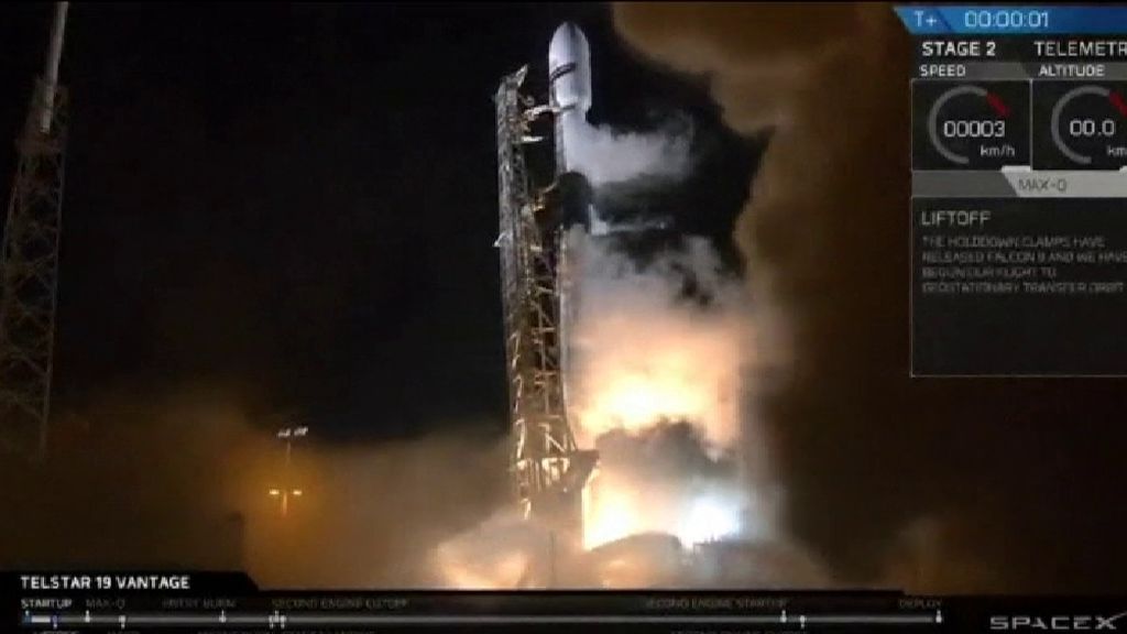 SpaceX lanza el cohete Falcon 9 desde Cabo Cañaveral
