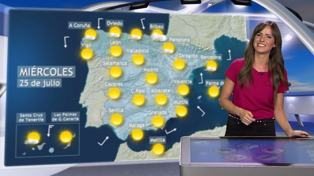 A una semana de agosto: sol y temperaturas en ascenso (solo tormentas en el nordeste)