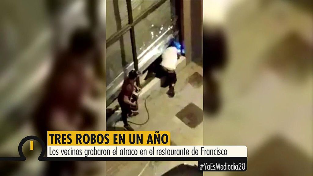 Tres robos en un año: Cuatro ladrones desvalijan un restaurante de Barcelona en menos de dos minutos