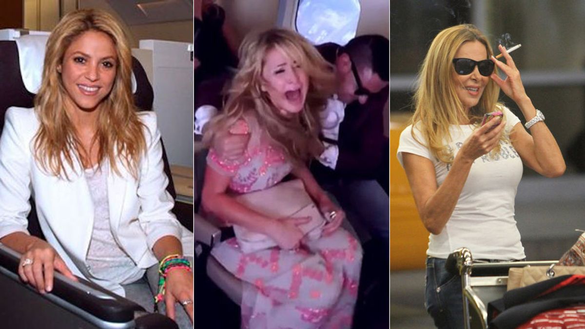 Pánico en el aire: Shakira y otros famosos que han vivido auténticas pesadillas en los aviones
