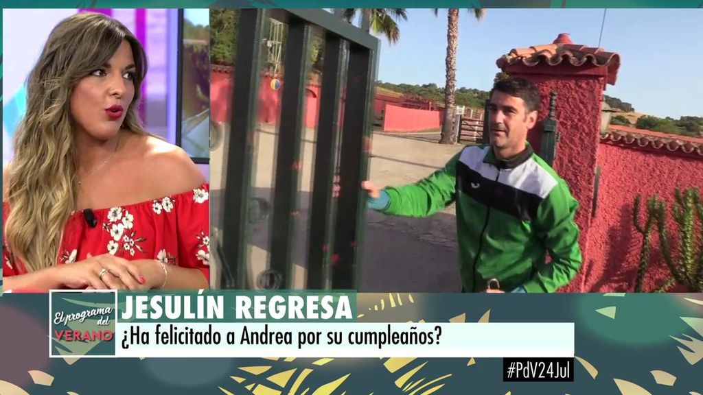 Adriana Dorronsoro: "Jesulín felicitó a Andrea en una llamada cordial y breve donde la invitó a su regreso a los ruedos en Cuenca"