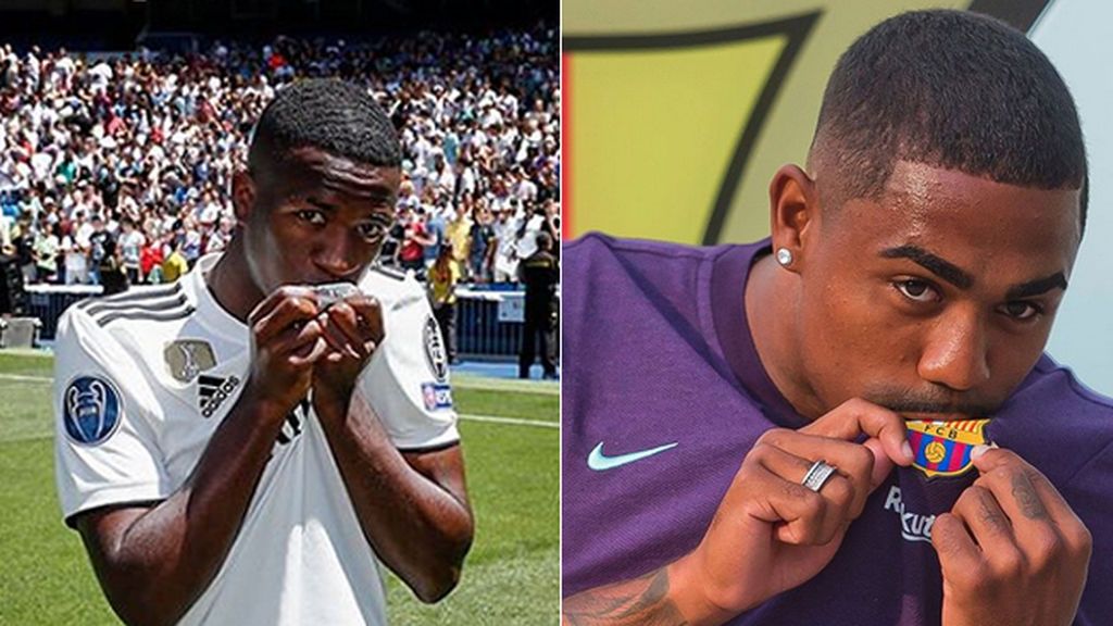 La particular bienvenida de Vinicius a Malcom tras fichar por el Barça: "Los negritos dominamos el mundo" La particular bienvenida de Vinicius a Malcom tras fichar por el Barça: "Los negritos dominamos el mundo"