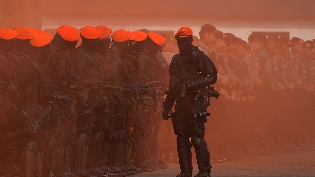 Las fuerzas especiales de Indonesia se preparan para los Juegos Asiáticos