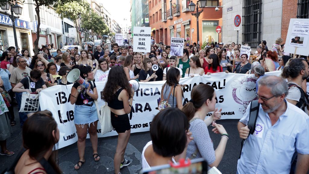 Manifestación en Madrid en apoyo a Juana Rivas tras su condena