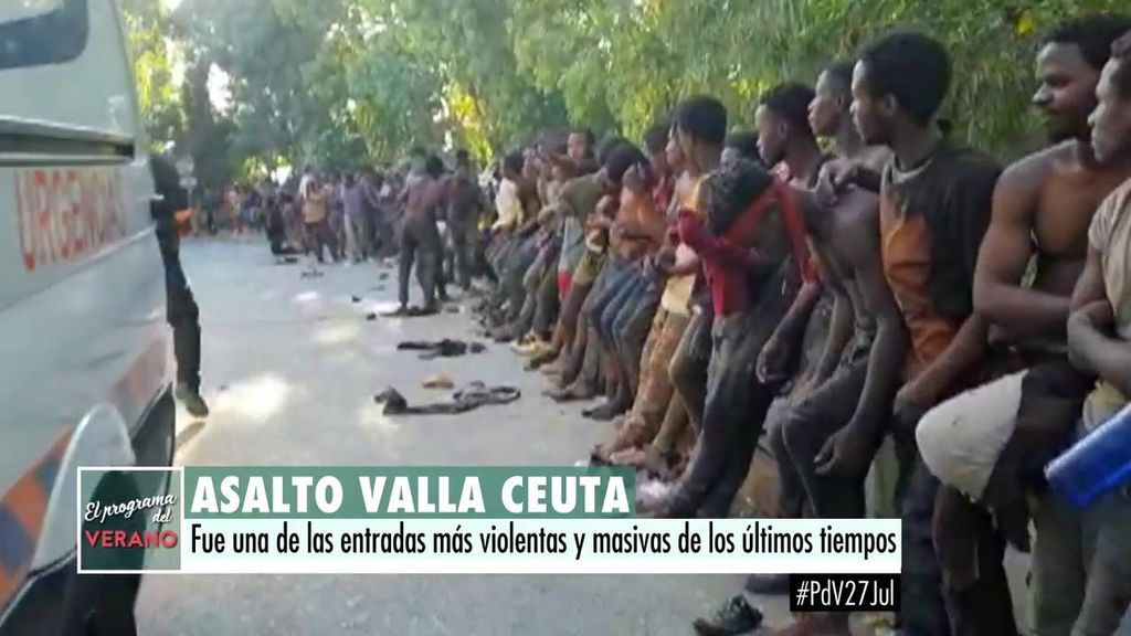 Asalto a la valla de Ceuta: 132 migrantes y 32 guardias civiles heridos