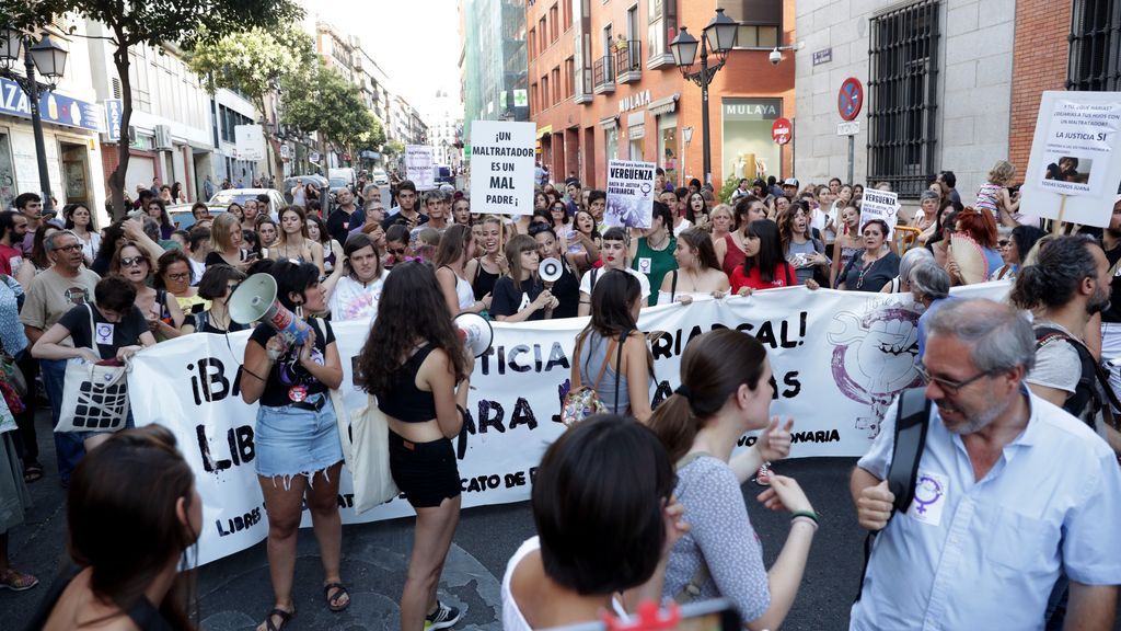 Manifestación en Madrid en apoyo a Juana Rivas tras su condena