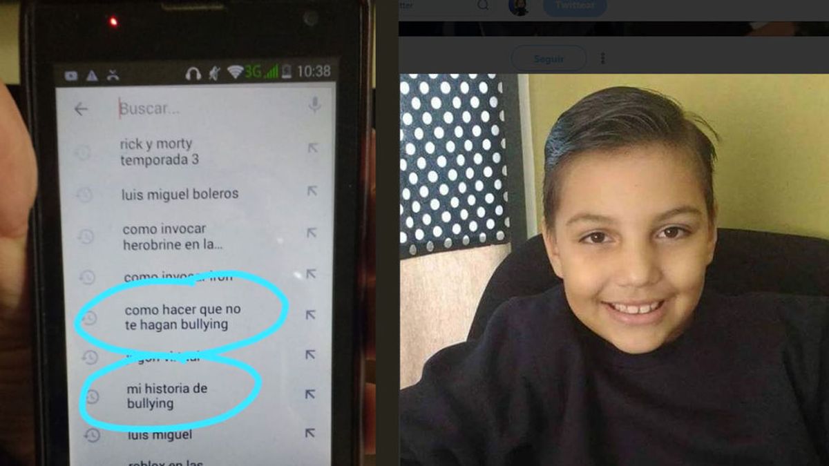 La búsqueda de un niño de ocho años en su móvil: "Cómo hacer que no te hagan bullying"