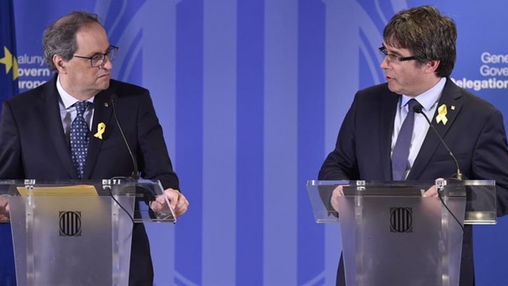 Torra y Puigdemont avisan a Sánchez de que se acaba su "periodo de gracia"