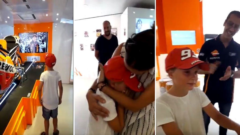 Un joven seguidor de Marc Márquez alucina con la felicitación de cumpleaños por sorpresa por parte del piloto 😍🏍 Un joven seguidor de Marc Márquez alucina con la felicitación de cumpleaños por sorpresa por parte del piloto 😍🏍