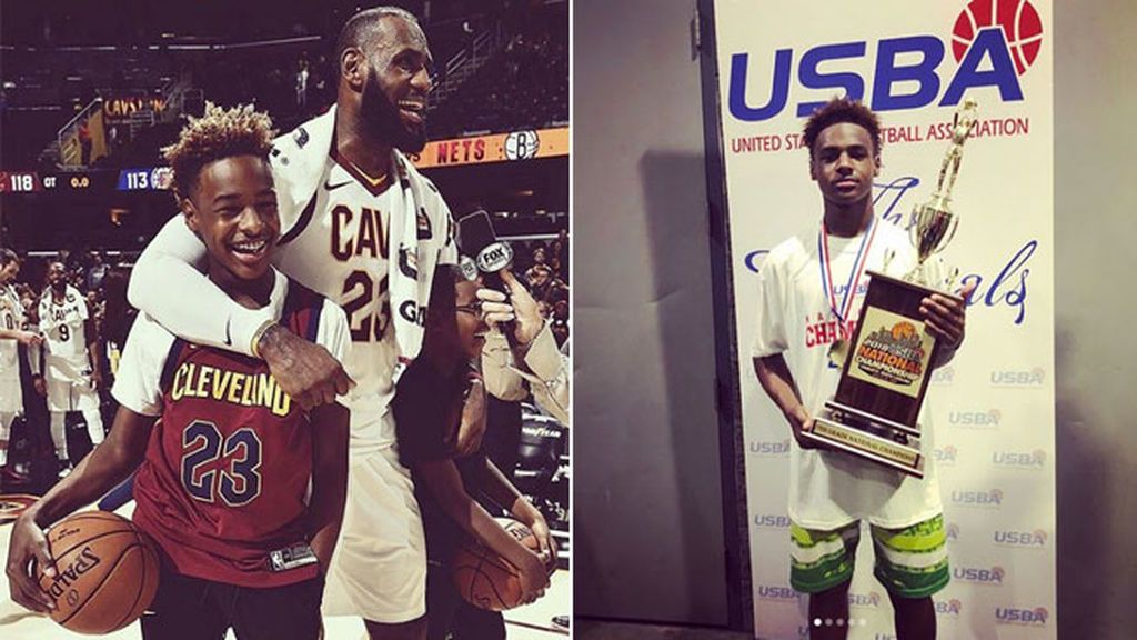 El hijo de LeBron James copia un mate a su padre y le deja sin palabras El hijo de LeBron James copia un mate a su padre y le deja sin palabras