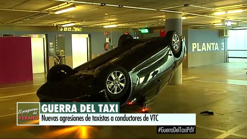 Huelga del taxi: nuevas agresiones de taxistas a conductores de VTC