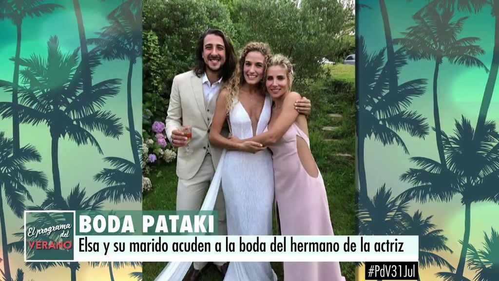 El insinuante vestido que Elsa Pataki llevó en la boda de su hermano