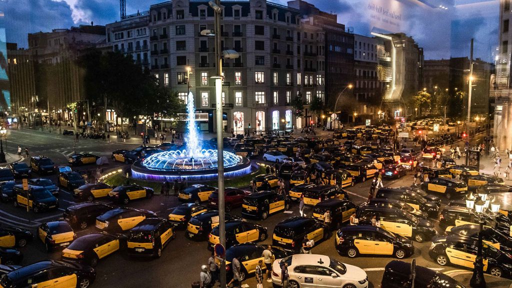 Huelga del Taxi:  Madrid y Barcelona, paralizadas tras cuatro jornadas de huelga