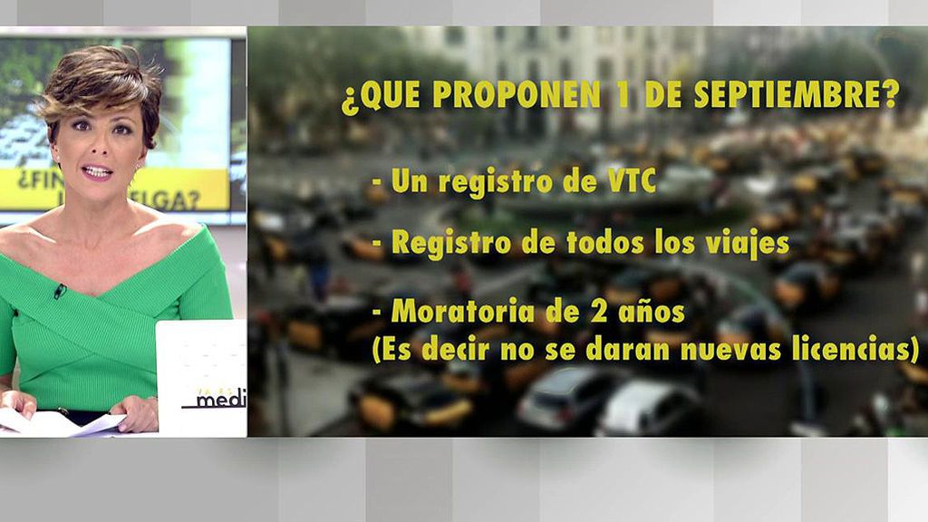 Las propuestas del Ejecutivo para acabar con la huelga del taxi