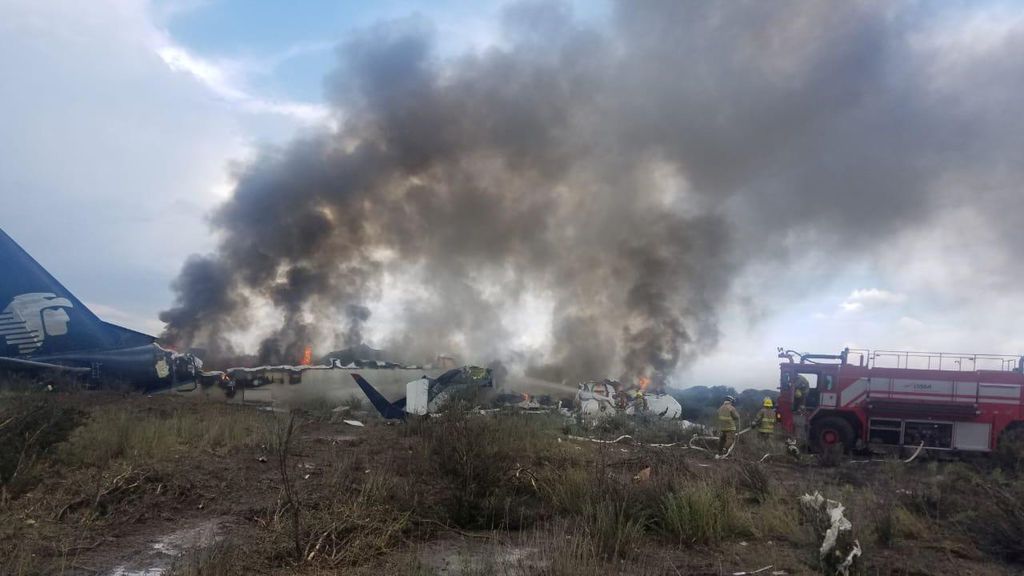 Accidente de un avión de Aeroméxico en Durango:  Sobreviven todos las personas a bordo