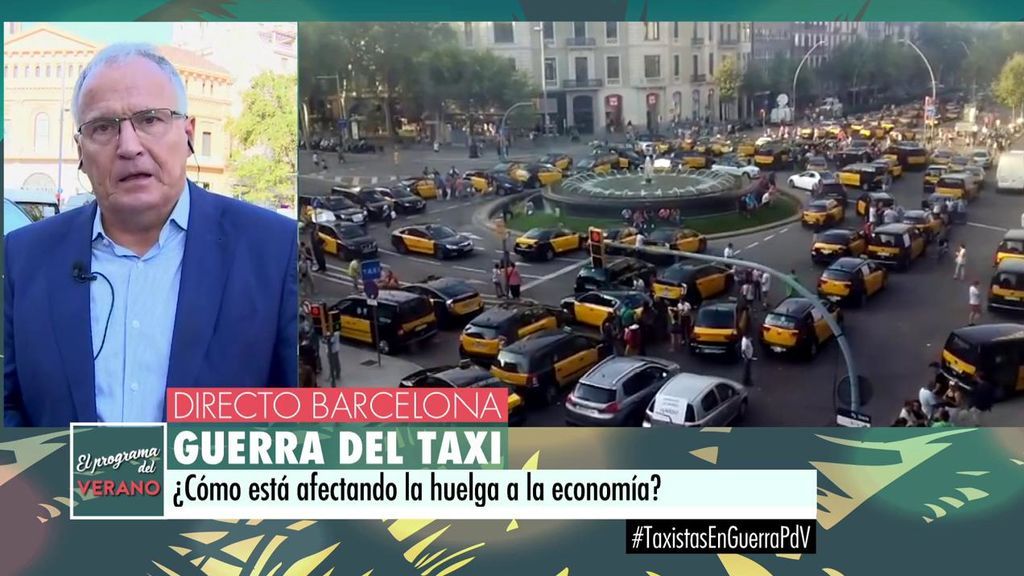 Josep Bou, presidente de empresarios catalanes: "La huelga de taxis está afectando al comercio"