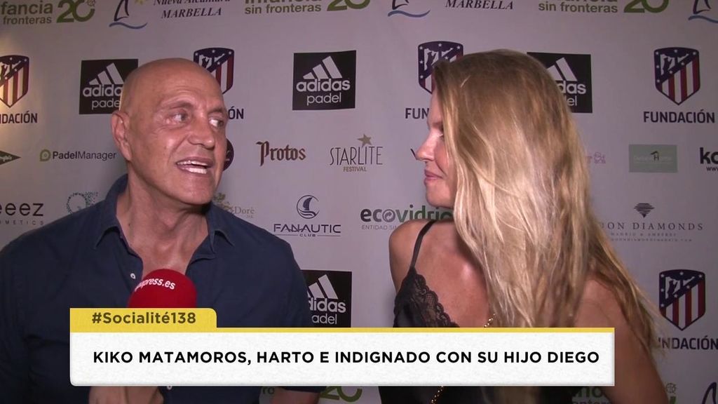Kiko Matamoros contesta a la entrevista de su hijo Diego: "Me da igual"