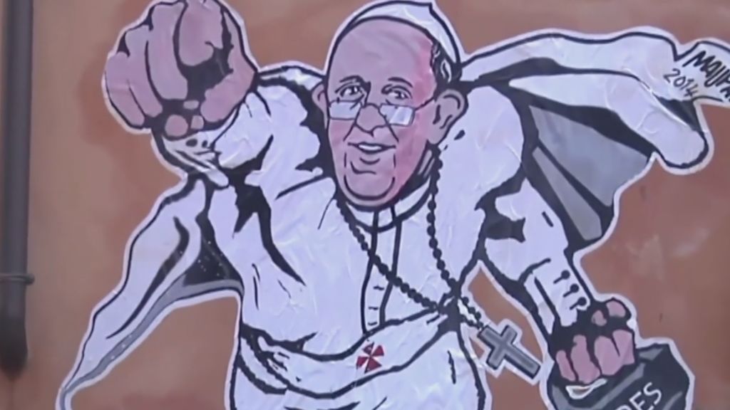 El Banksy de Roma, el grafitero que lanzó a la fama el Papa Francisco