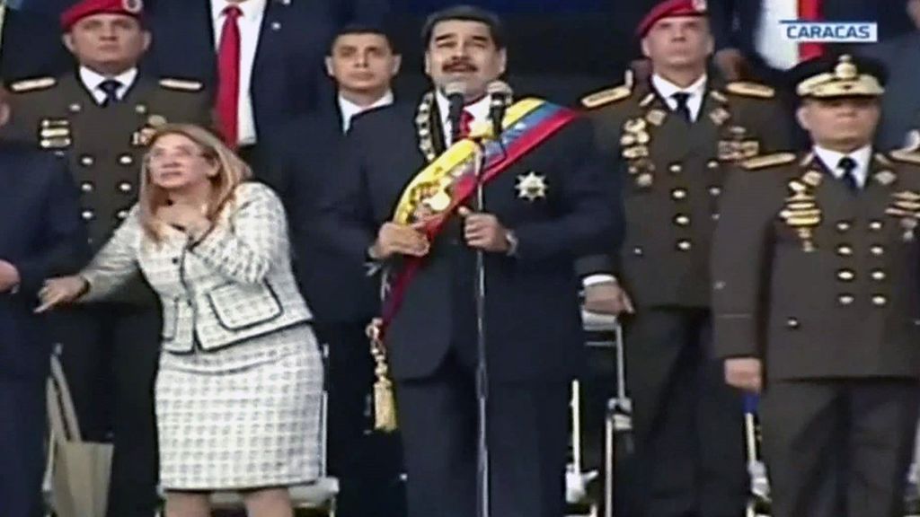 Maduro tras el ataque: "Explotó frente a mi un artefacto volador"