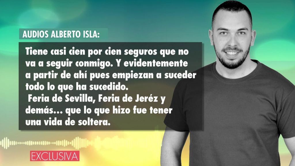 Los demoledores audios de Alberto Isla contra Chabelita: "Quería mantener la vida de soltera que tuvo cuando estuve en 'Supervivientes"