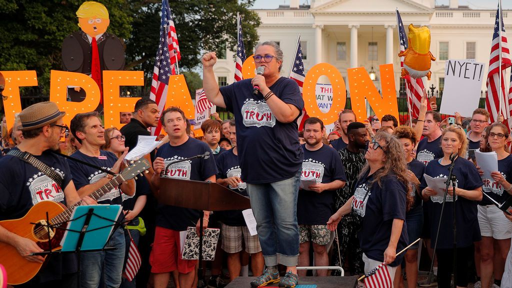 Protesta frente a la Casa Blanca