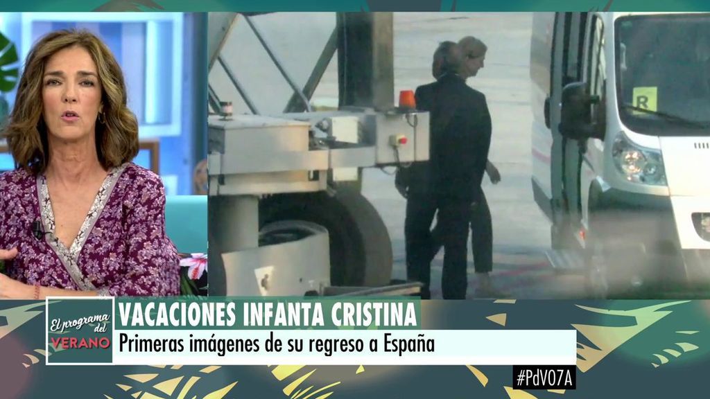 La vuelta de la infanta Cristina y sus hijos a España  tras sus vacaciones en EE.UU.