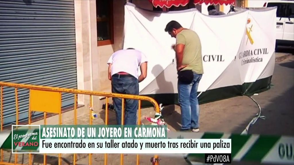 Carmona, consternada ante el brutal asesinato de un joyero y vecino del pueblo