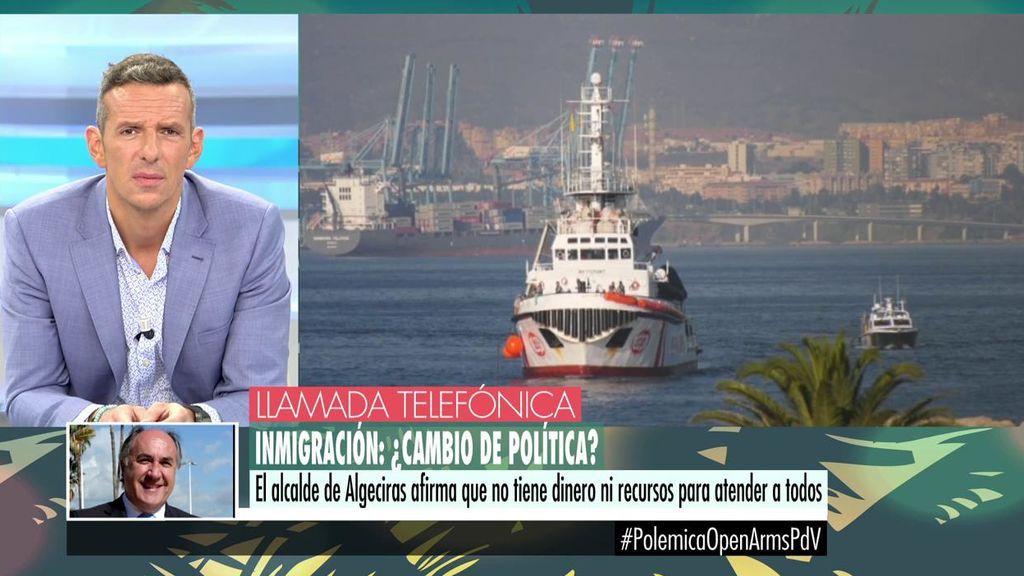 Alcalde de Algeciras, sobre el desembarco del 'Open Arms' en su puerto: "No tenemos dinero ni recursos para atenderlos a todos"
