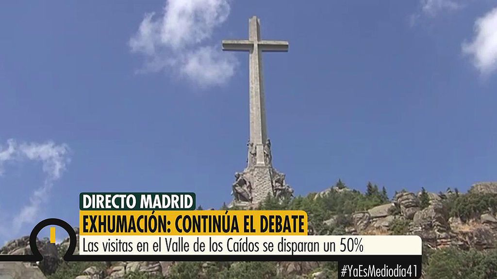 Las visitas en el Valle de los Caídos se disparan un 50% en pleno debate por la exhumación de los restos de Franco Las visitas en el Valle de los Caídos se disparan un 50% en pleno debate por la exhumación de los restos de Franco