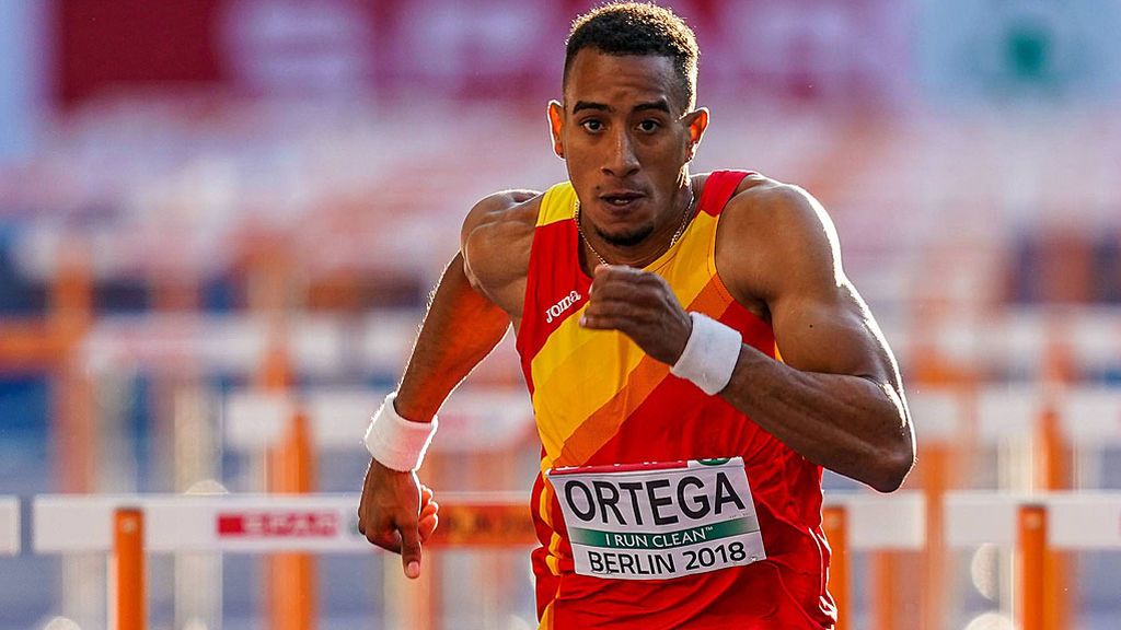 Orlando Ortega, campeón de Europa en los 110 metros vallas en el Europeo de Berlín
