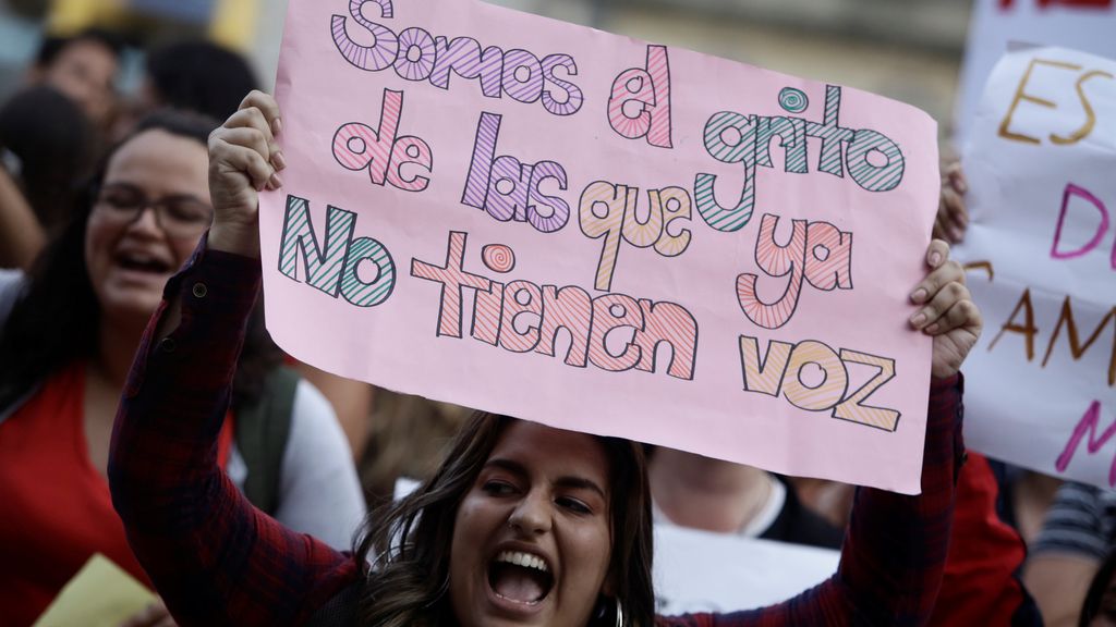 El letrero decía "Somos el grito" de los que ya no tienen voz