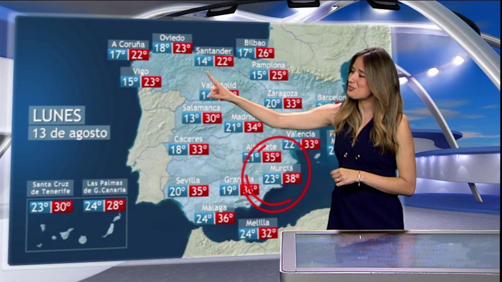 Tormentas en Aragón, Cataluña y la Comunidad Valenciana; tiempo estable en el resto del país