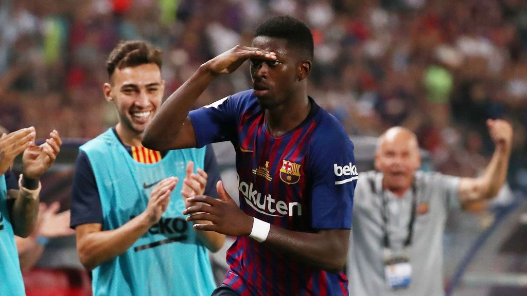 Dembelé y Ter Stegen le dan el primer título del año al Barcelona (1-2)