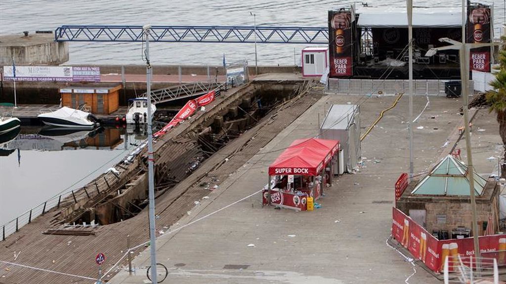 ¿Por qué se desplomó la plataforma de hormigón del Puerto de Vigo durante el concierto?