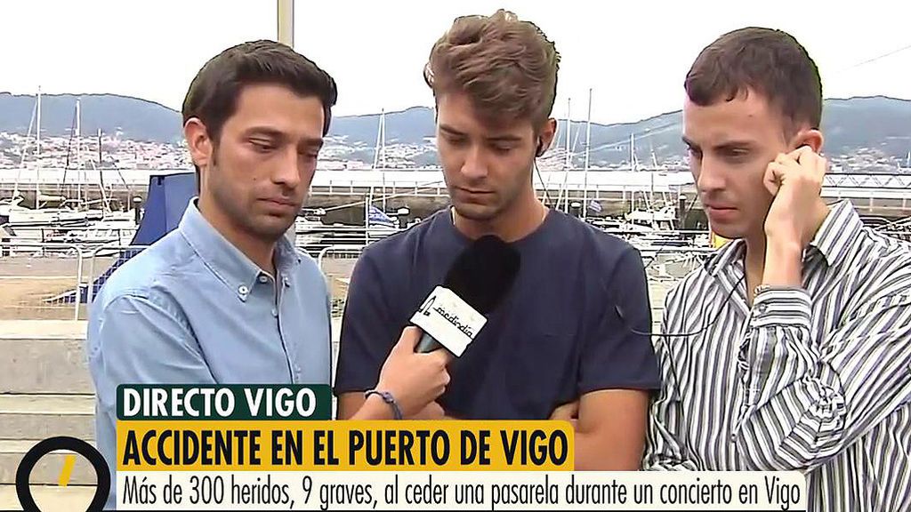 Enai, testigo del accidente en Vigo: "Vi cómo se derrumbaba todo, era un pánico absoluto"