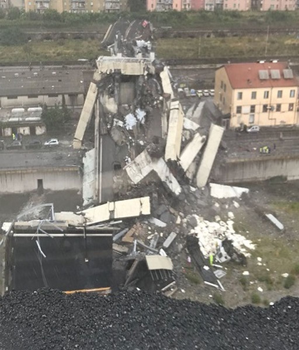 Desplome de un viaducto en Génova