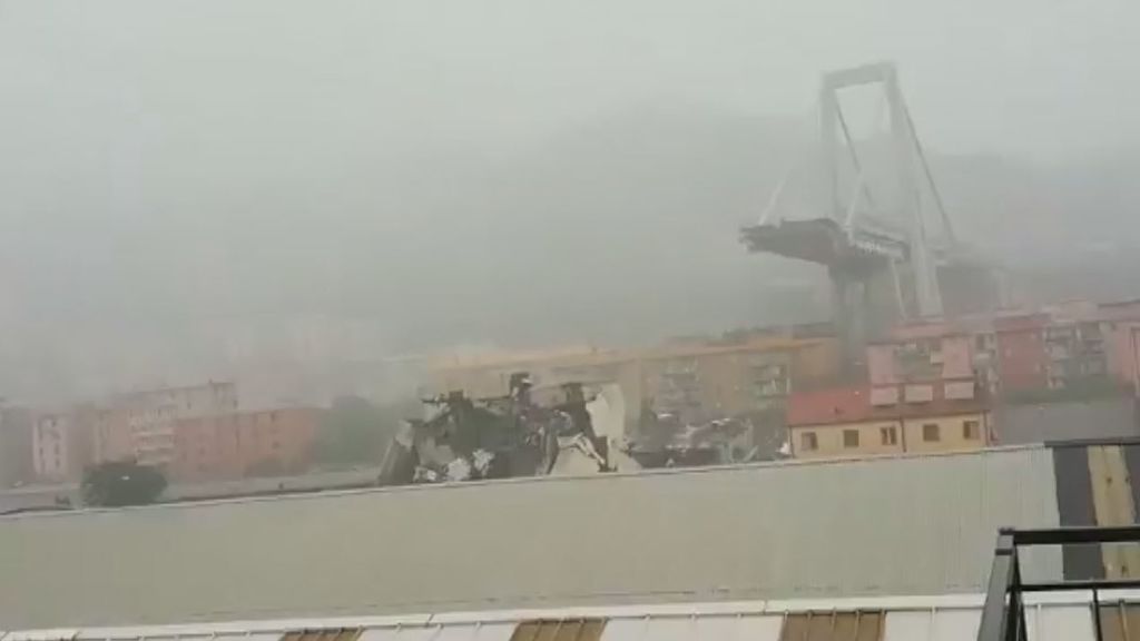 Se desploma un puente en Génova