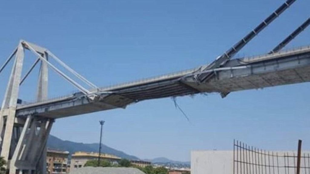 Las imágenes del puente de Génova, semanas antes de caerse