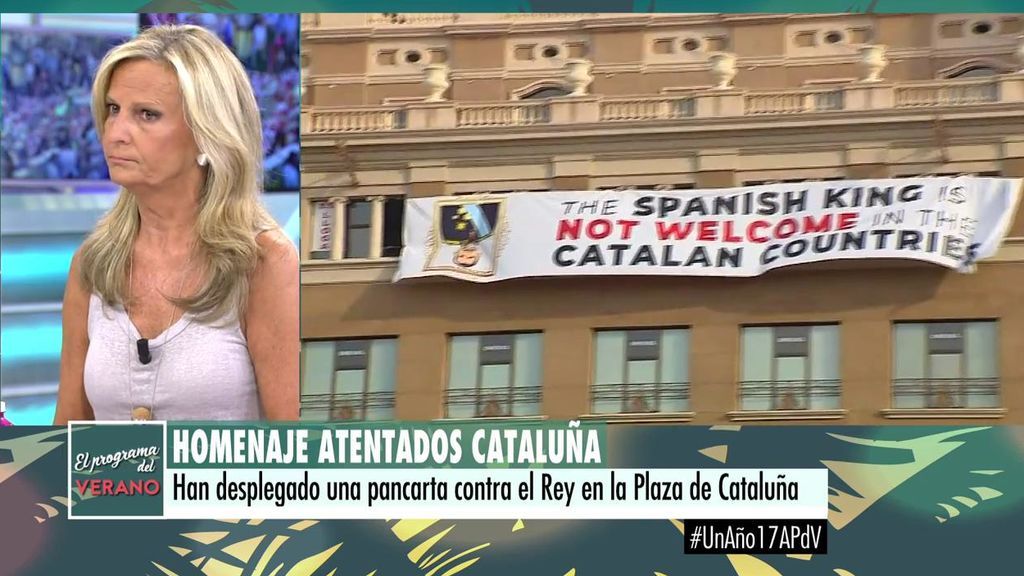 Isabel San Sebastián: "Si los Mossos no pueden quitar la pancarta contra el Rey, que se disuelva el cuerpo"