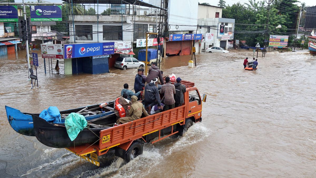Las inundaciones de Kerala se cobran ya la vida de 187 personas