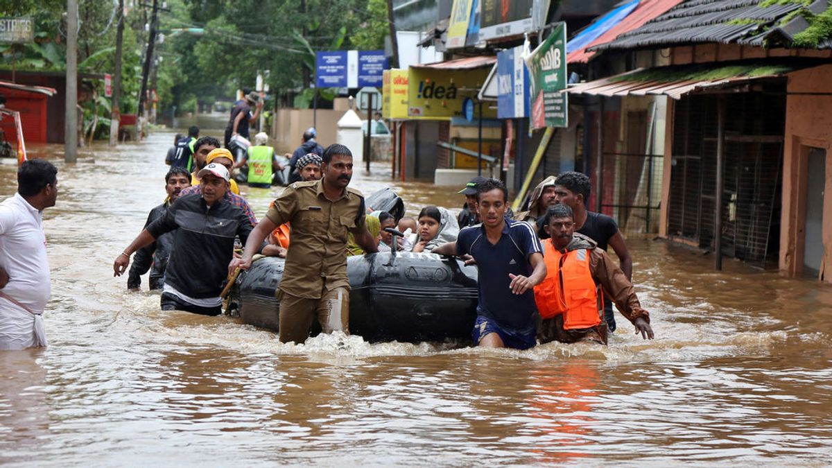 Aumentan a 187 los muertos por las peores inundaciones en casi un siglo en el estado indio de Kerala