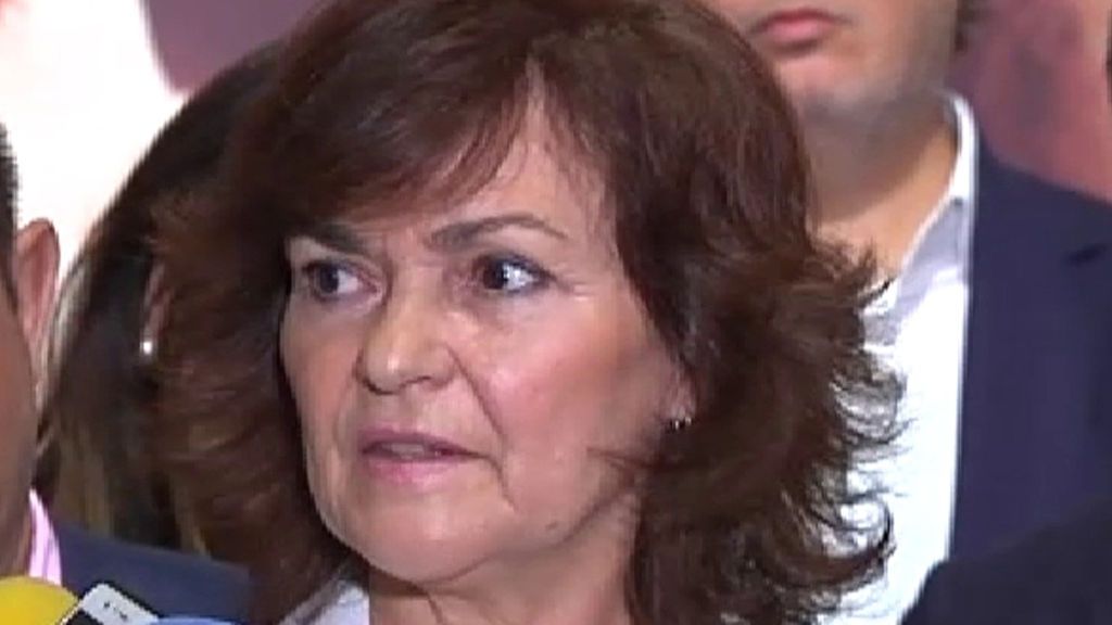 La vicepresidenta Carmen Calvo: hasta que no haya “hechos jurídicos” el Gobierno no aplicará el 155