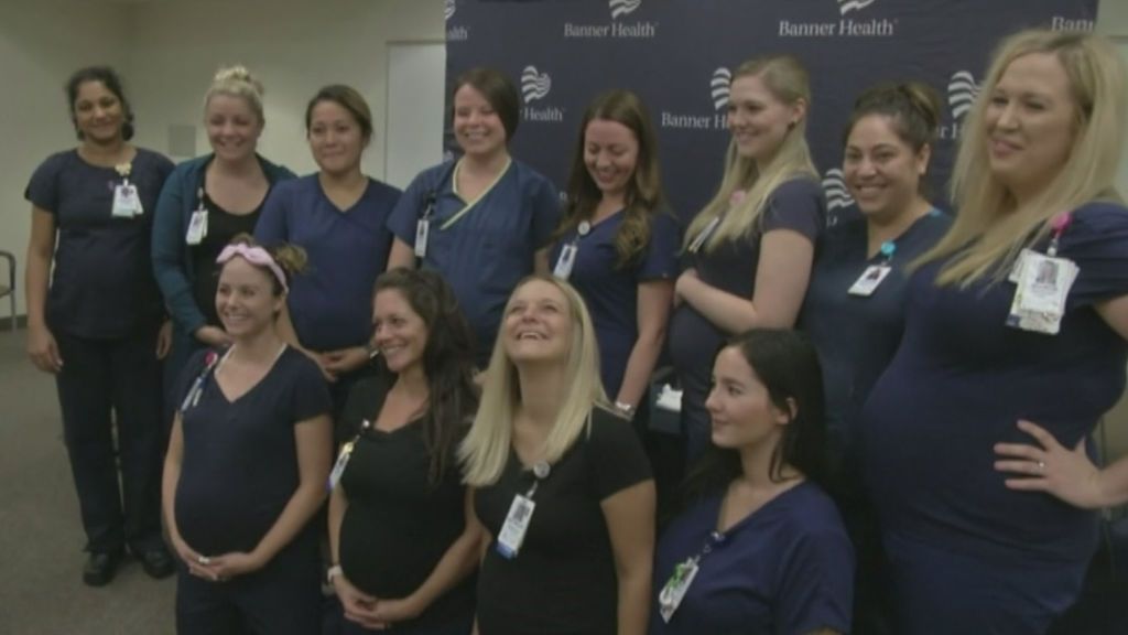 En solo 5 meses, 16 enfermeras de una misma unidad de un hospital de EEUU darán a luz
