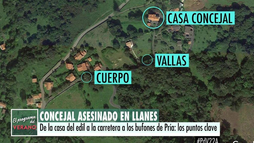 De la casa del edil a la carretera a los bufones de Pría: los puntos clave de la investigación del asesinato del concejal de Llanes
