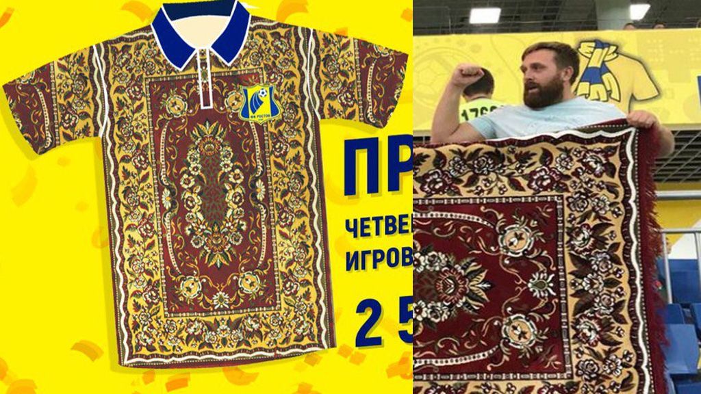 El Rostov se inspira en la alfombra de unos aficionados para su cuarta equipación... ¡Y triunfa!