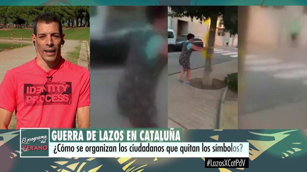 Raúl Macía, de la 'brigada limpialazos' catalana: “Las multas por retirar lazos son un bulo independentista”
